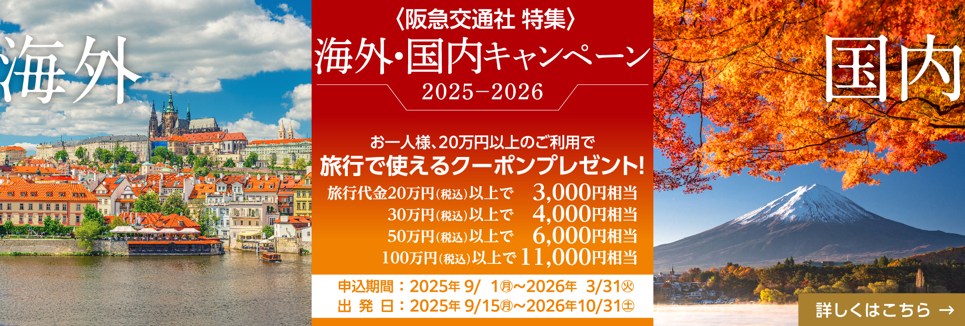 阪急交通社特集 海外・国内キャンペーン2025-2026